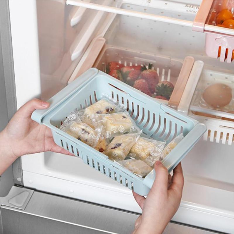 Adjustable Kitchen Organizer Kitchen Refrigerator Storage Rack