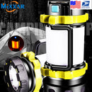 Portable LED Camping Lantern Work Light Outdoor Tent Light Handheld Flashlight USB Rechargeable Port Spotlight