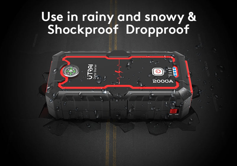 22000mAh Car Jump Portable Emergency Starter Power Bank Car Booster Starting Device Waterproof