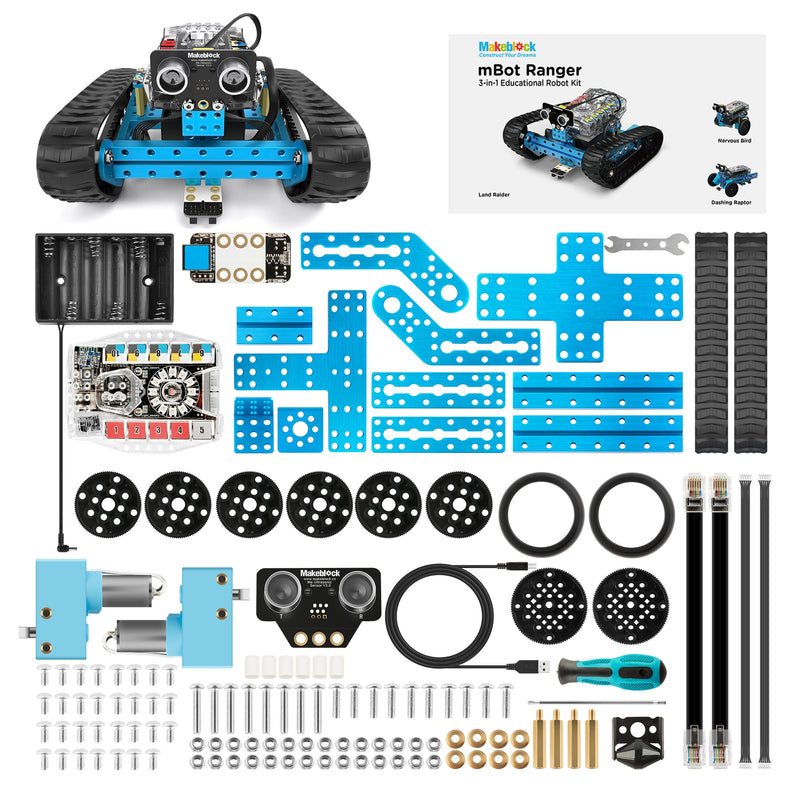 Makeblock Programmable mBot Ranger Robot Kit, Arduino,STEM Education, 3 in 1 Programmable Robotic for Kids, Age 12+