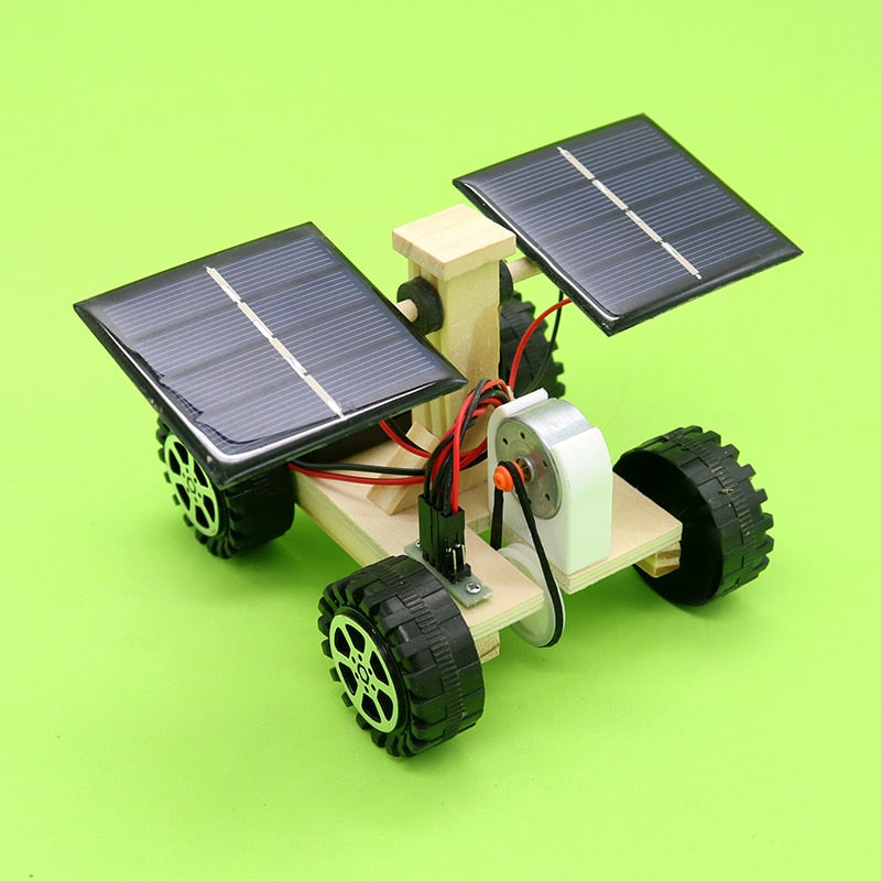 Manual DIY educational toys Moon Exploration Vehicle electric Solar Car