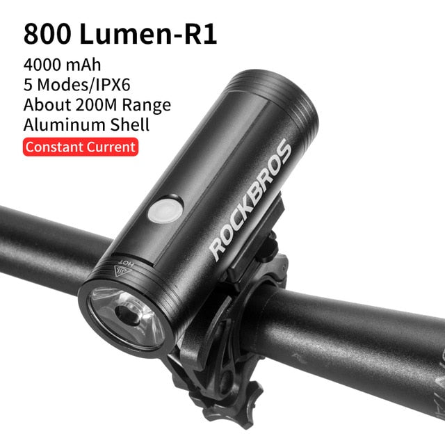 Bike Light Rainproof USB Rechargeable LED 2000 mAh MTB Front Lamp Headlight Aluminum Ultralight Flashlight Bicycle Light