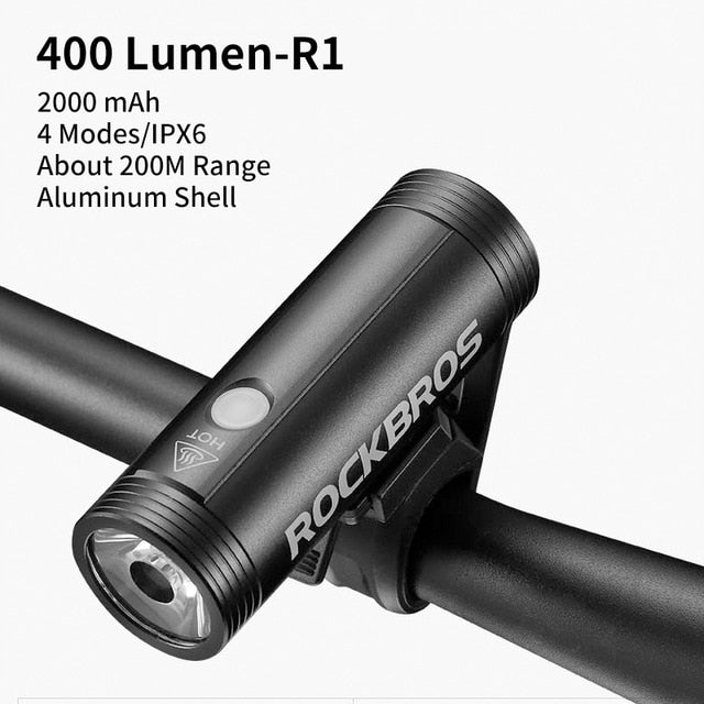 Bike Light Rainproof USB Rechargeable LED 2000 mAh MTB Front Lamp Headlight Aluminum Ultralight Flashlight Bicycle Light