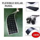 New 100w 200w flexible solar panel ETFE or PET18V for 12V battery charger monocrystalline solar cell panel  home system kit