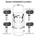 TPMS Tire Pressure Sensor Monitoring System Solar TMPS Display Alarm Car 4 Wheel External Internal Tyre Pressure Sensors