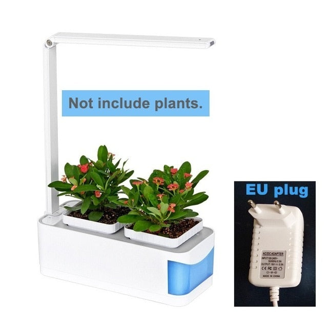 Smart Flowerpot Gardening Self-watering Pots Indoor Planter Plant Nursery Pot Hydroponic Growing System With LED Grow Light