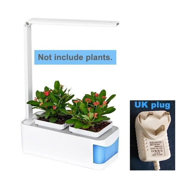 Smart Flowerpot Gardening Self-watering Pots Indoor Planter Plant Nursery Pot Hydroponic Growing System With LED Grow Light