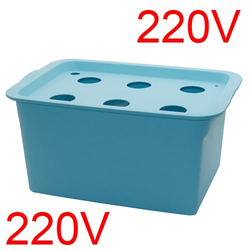 1 sets 220V/110V Plant Site Hydroponic Systems 6 Holes nursery pots Soilless cultivation plant seedling Grow Kit