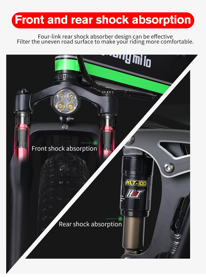 Electric bicycle 1000W Electric Beach Bike 4.0 Fat Tire Electric Bike  48V Mens Mountain Bike Snow E-bike 26inch Bicycle