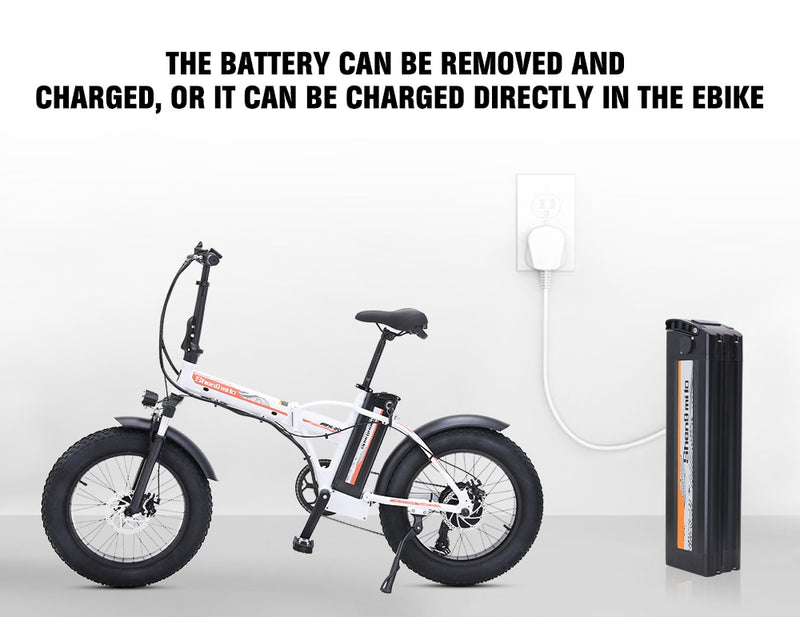 Electric bike 500 W 4.0 fat tire folding  48 V 15 AH lithium battery