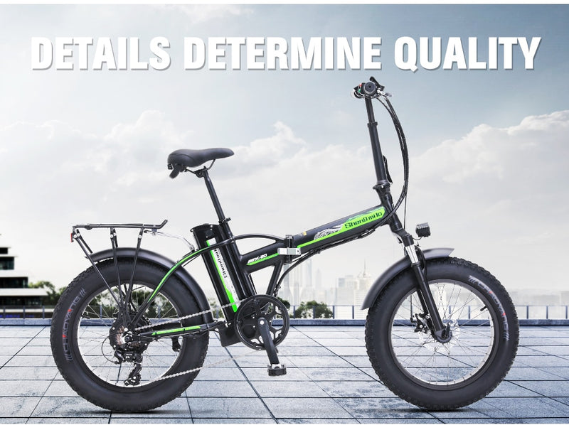 Electric bike 500 W 4.0 fat tire folding  48 V 15 AH lithium battery