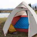 Single Person Nylon  Sleeping Pad Camping Mat Lightweight Moisture-proof Air Mattress Portable Inflatable