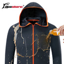 Ice silk Water Repellent Fishing Men Clothes Tech Hydrophobic Clothing Brand Listing kleding Outdoor Camping Hooded Jackets