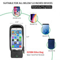 Bicycle Bag Front Tube touch Screen Saddle Bag Waterproof Cycling Frame 5.8/6 Inch