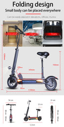 48 V 500 W Electric Scooter  100 km Distance  Foldable Kick e scooter Electric Skateboard Bike