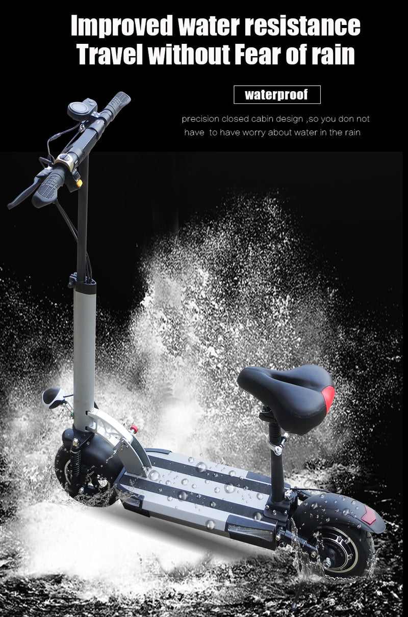 48 V 500 W Electric Scooter  100 km Distance  Foldable Kick e scooter Electric Skateboard Bike