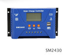 30A 20A 10A 12V/24V Auto Solar Charge Controller PWM PV Solar Battery Charger Solar PV Regulators for Lithium-ion Battery