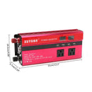 5000W Solar Car Power Inverter LED DC12/24V to AC110/220V Sine Wave Converter 4 USB Interfaces