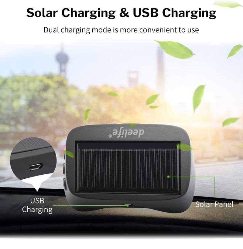 Solar TPMS Car Tire Pressure Monitoring System Alarm Auto Smart Control External Internal Wireless Tyre Pressure Sensor
