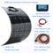 100W Solar System Solar Cell DIY RV/Boat Kits flexible 100W solar panel 1*10A solar controller 1 set 3M  cable