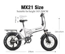 E bike Electric bicycle 500 W  48 v 12.8 ah lithium battery  electric mountain bike