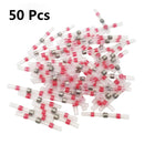 Heat Shrink Soldering Sleeve Terminals 50PCS  Insulated Waterproof Butt Wire Connectors Electrical Wire Soldered Terminals