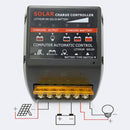 20A solar Charge Controller 12V 24V solar panel PV Regulator For 480W 240W with lithium battery and solid battery Charger