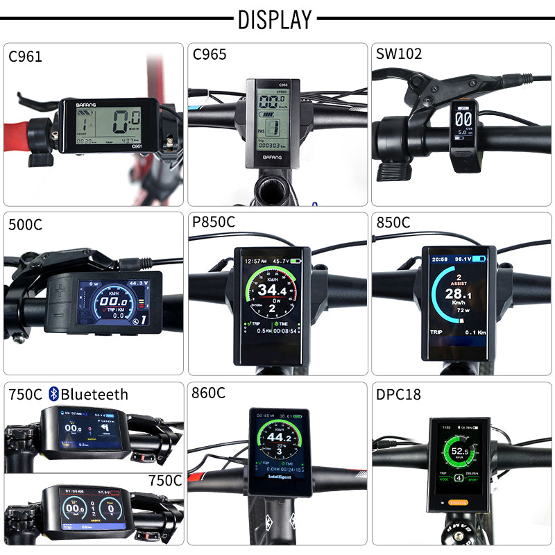 BBS02B 48 V 500 W Mid Drive Motor Electric Bike Conversion Kit DPC18 850C P850C 500C C965 Display E Bicycle 8fun BBS02