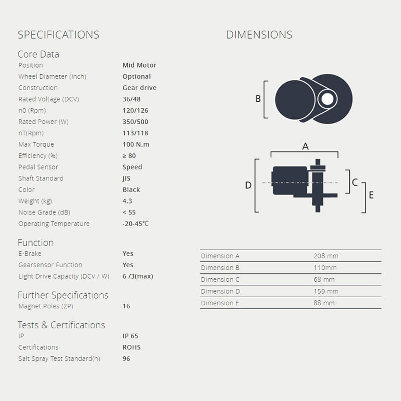 BBS02B 48 V 500 W Mid Drive Motor Electric Bike Conversion Kit DPC18 850C P850C 500C C965 Display E Bicycle 8fun BBS02
