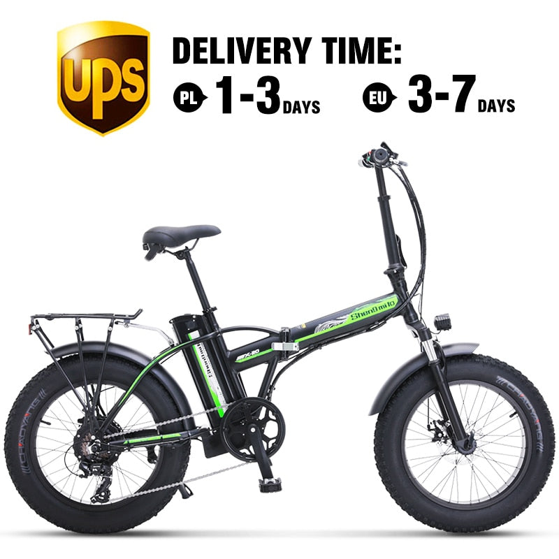 Electric bike 500 W 4.0 fat tire folding  48 V 15 AH lithium battery