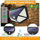 High Efficient Solar Power Light PIR Motion Sensor 100 LED Waterproof 1/2/4 Pcs