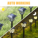 6 Pc /lot Solar Powered  Lamp Easy Install Durable Yard Decoration Waterproof Outdoor LED Bulb