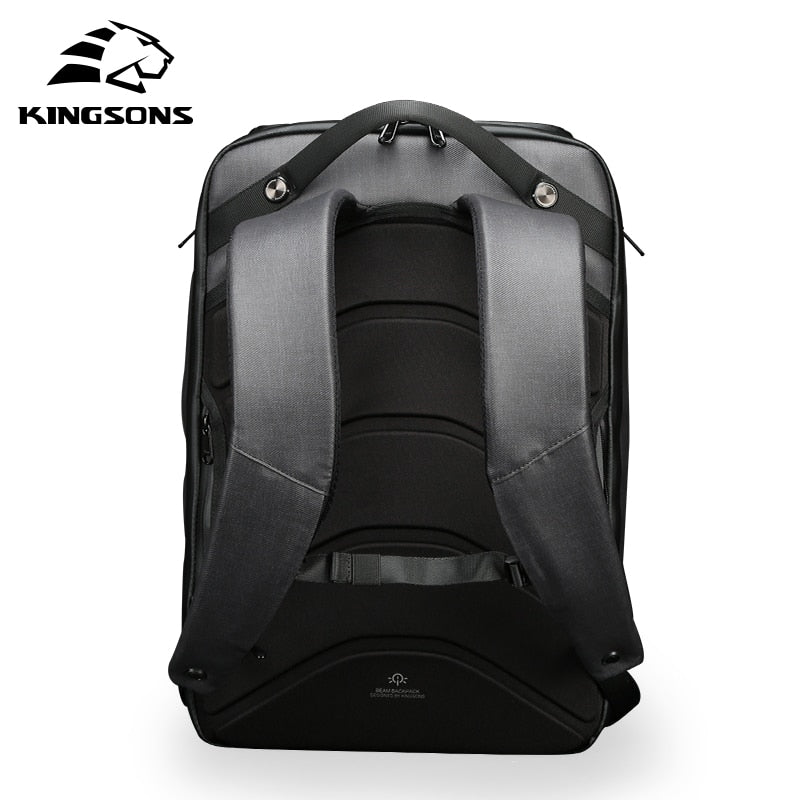 Kingsons Beam Backpack Security Men's Travel Solar Panel Backpacks Anti-theft Backpacks