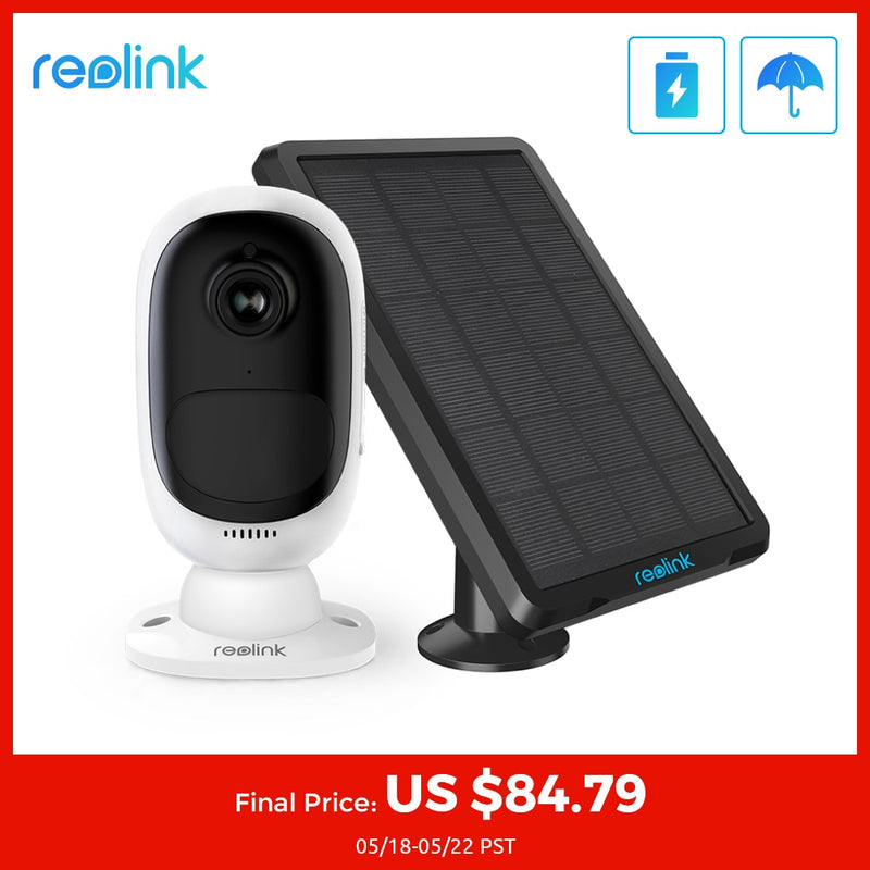 Reolink Argus 2 and Solar panel Rechargeable Battery wireless camera WiFi 1080P Full HD Outdoor Indoor Camera two-way audio PIR