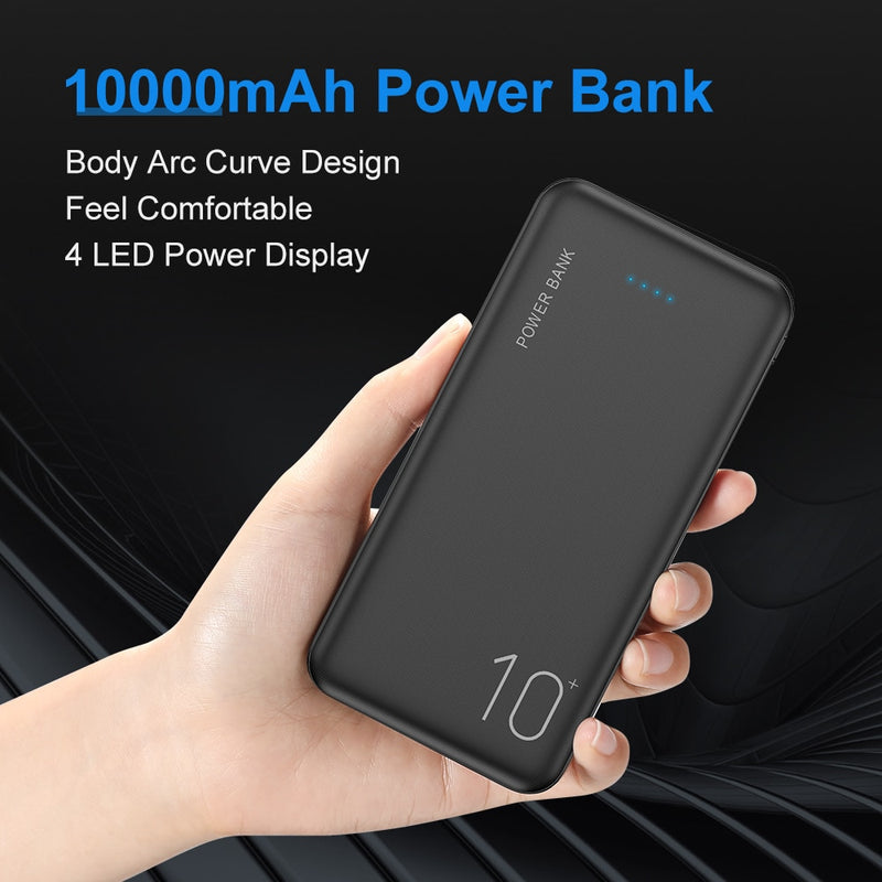 Power Bank 10000 mAh Portable Charger For phone External Battery Powerbank