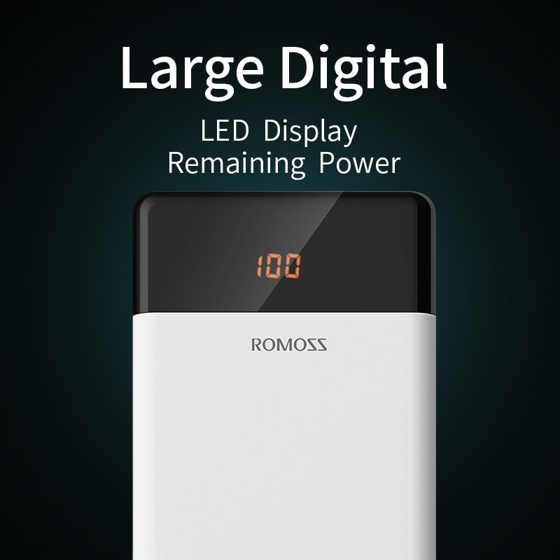20000mAh ROMOSS LT20 Power Bank Dual USB Powerbank