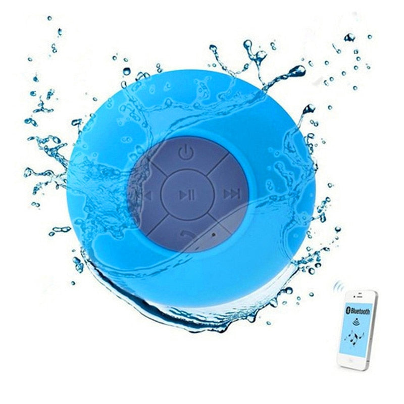 Wireless Bluetooth Speaker Waterproof Shower Speaker Handsfree Call Music Suction Mic For Phone