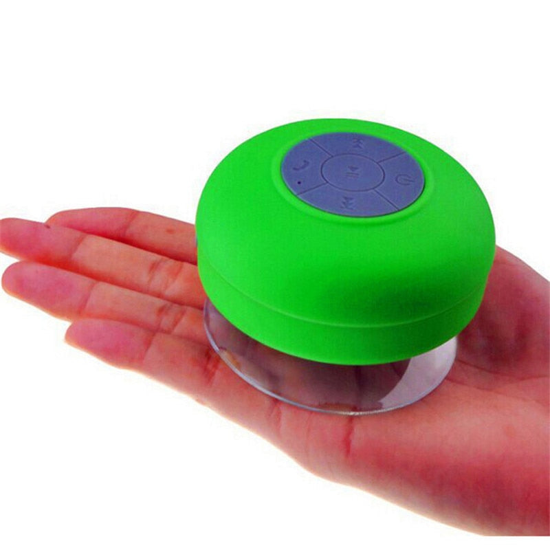 Wireless Bluetooth Speaker Waterproof Shower Speaker Handsfree Call Music Suction Mic For Phone