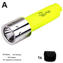 New Mini Waterproof Diver Flashlight LED Diving Flashlight