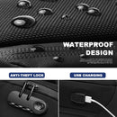 Crossbody Bags Male Waterproof USB Charging Chest Pack Short Trip