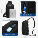 Crossbody Bags Male Waterproof USB Charging Chest Pack Short Trip