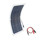 18V 10w solar panel kit Transparent semi-flexible Monocrystalline solar cell DIY module outdoor connector DC 12v charger