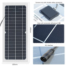 18V 10w solar panel kit Transparent semi-flexible Monocrystalline solar cell DIY module outdoor connector DC 12v charger
