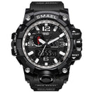 SMAEL Brand Luxury Military Sports Watches Men Quartz Analog LED Digital Watch Man Waterproof Clock Dual Display Wristwatches