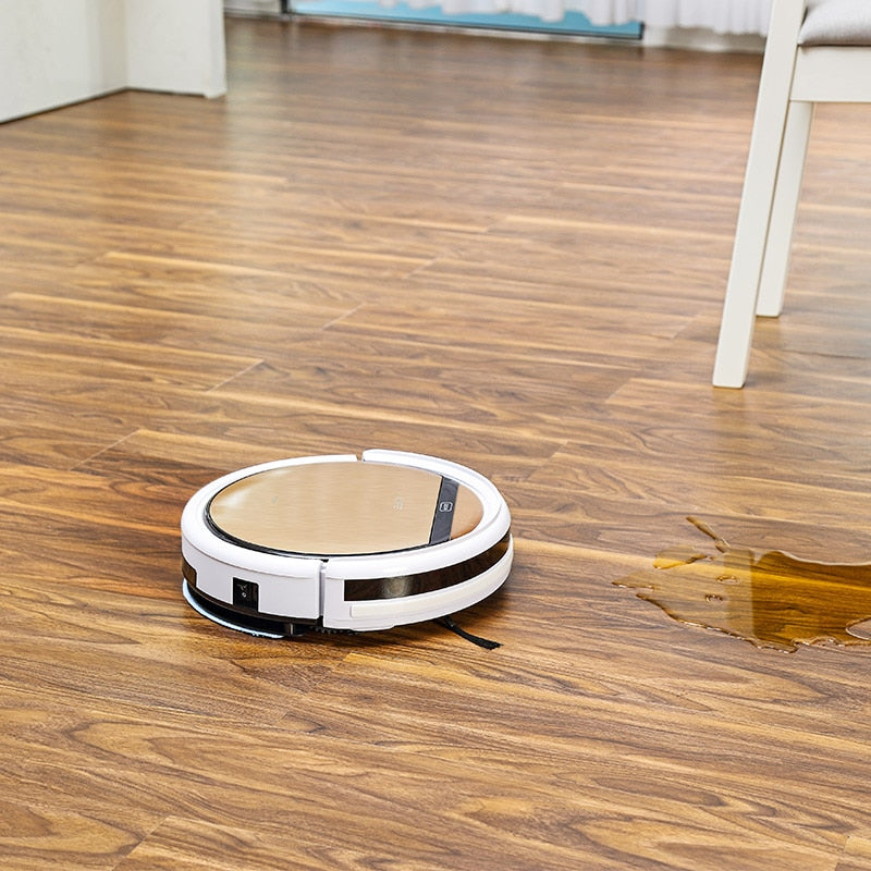 Plus Robot Vacuum Cleaner Sweep and Wet Mopping Disinfection For Hard Floors&Carpet Run 120 mins Automatically Charge