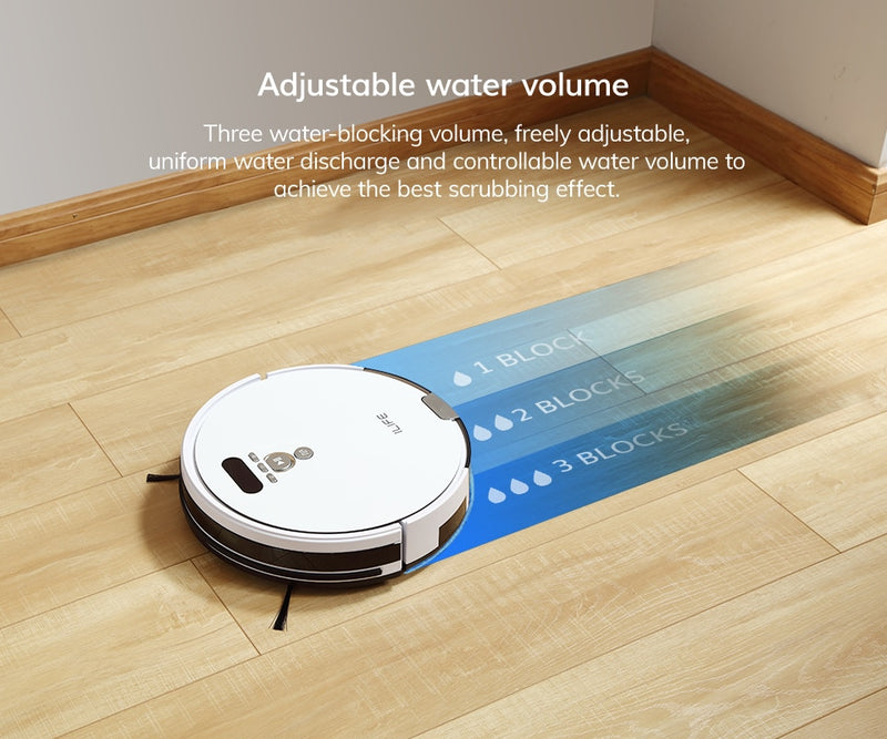 ILIFE V8s/V8 Plus Robot Vacuum Cleaner Vacuum Wet Mop Navigation Planned Cleaning large Dustbin Water Tank Schedule disinfection