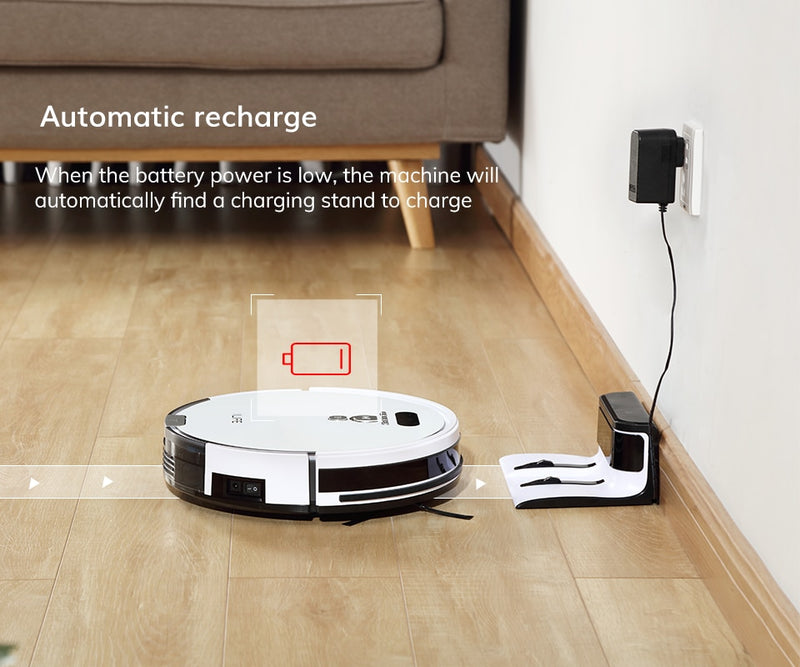 ILIFE V8s/V8 Plus Robot Vacuum Cleaner Vacuum Wet Mop Navigation Planned Cleaning large Dustbin Water Tank Schedule disinfection