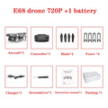 2020 NEW E68 Drone HD wide angle 4K WIFI 1080P FPV