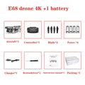 2020 NEW E68 Drone HD wide angle 4K WIFI 1080P FPV