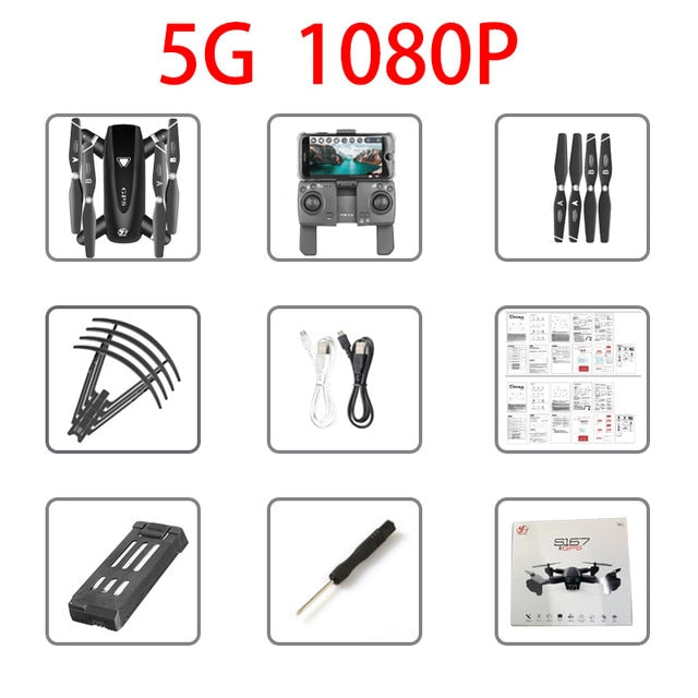 S167 GPS Drone With Camera 5G RC Quadcopter Drones HD 4K WIFI FPV Foldable Off-Point Flying Photos Video Dron Helicopter Toy